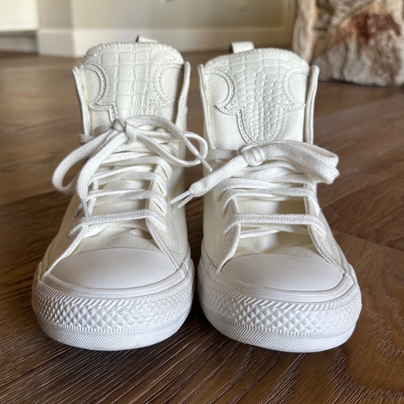 Converse Chuck Taylor All Star Western Cowgirl Sneakers in Vintage White - Picture 4 of 16